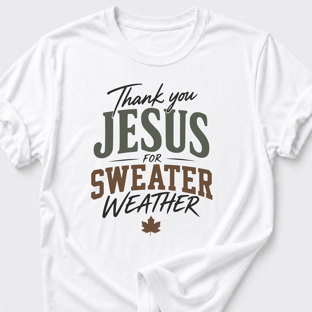 Thank You Jesus For Sweater Weather T-Shirt