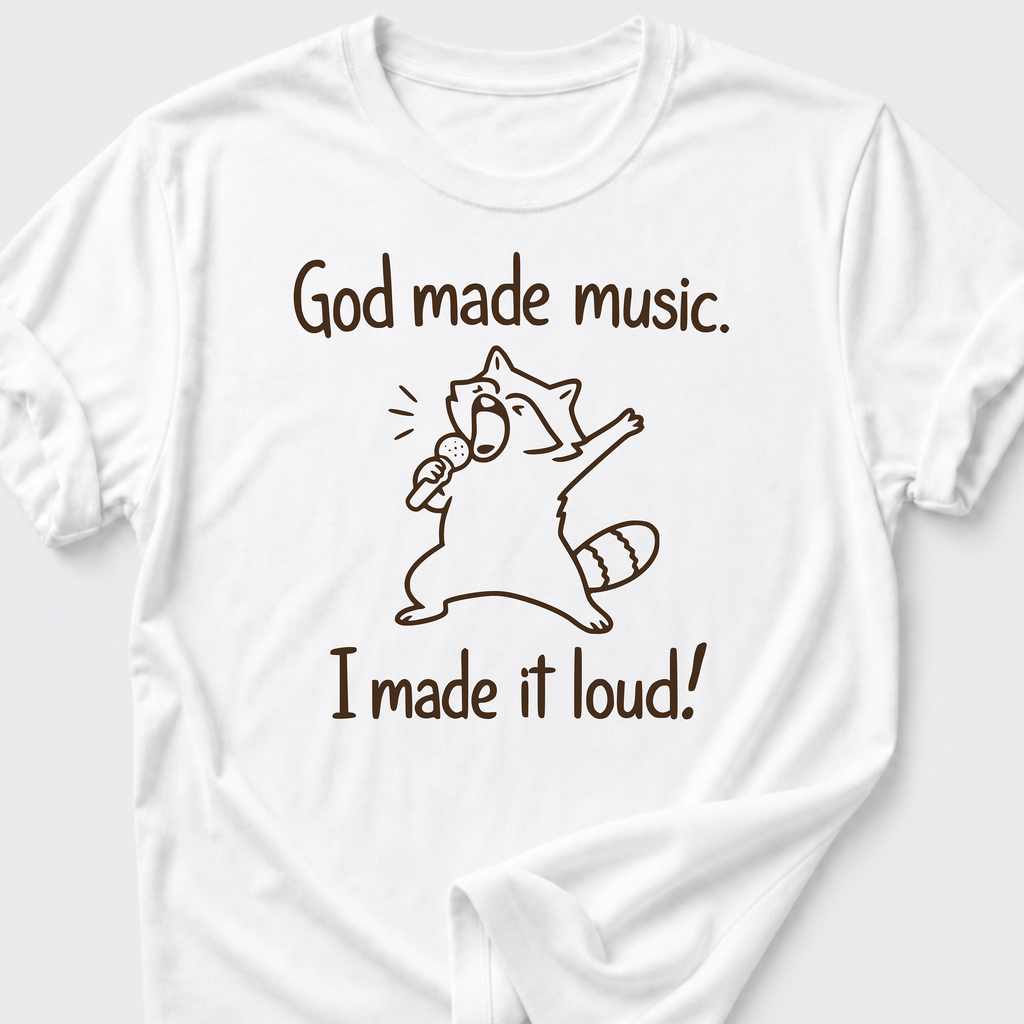 God Made Music. I Made It Loud! T-Shirt
