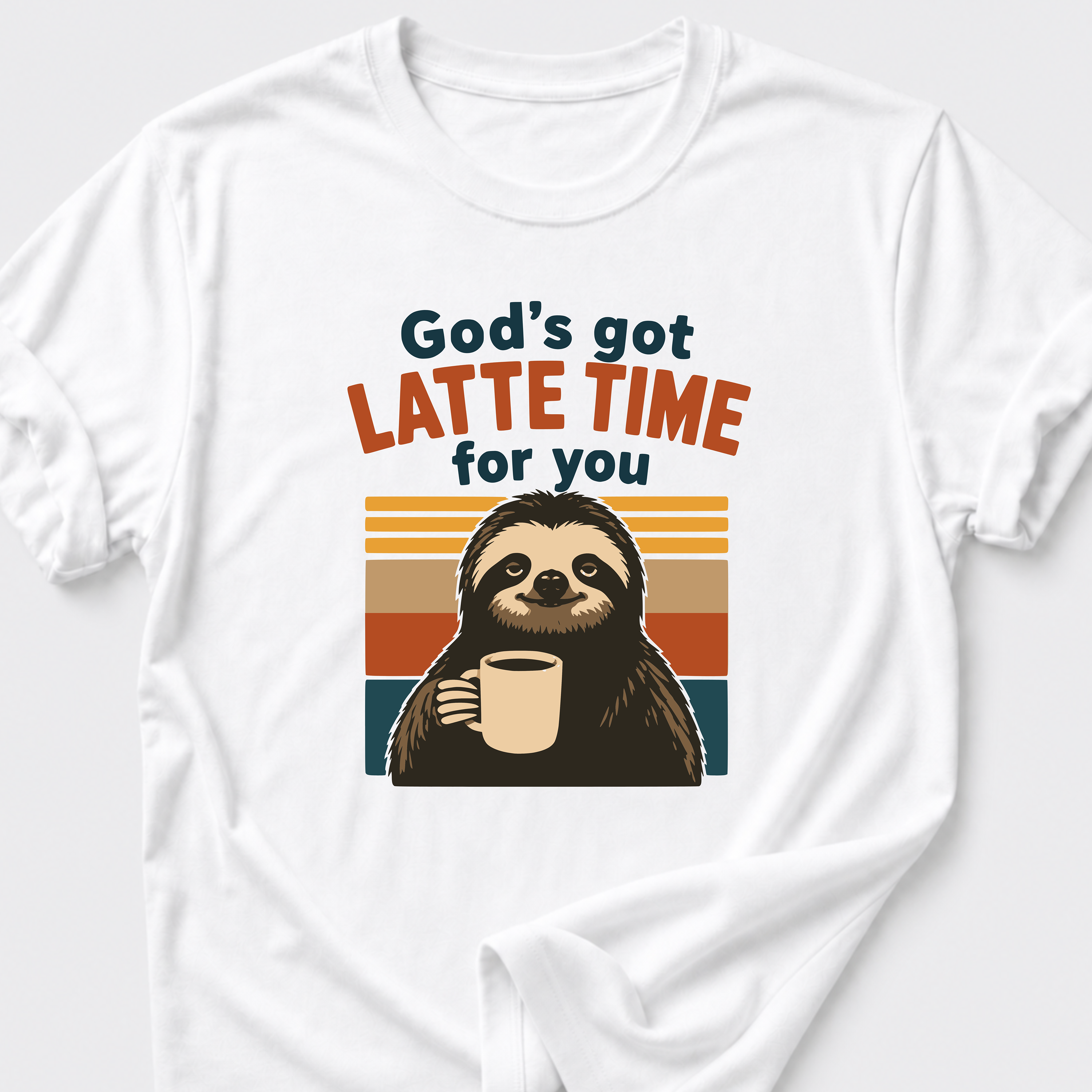 Latte Time • Sloth T-Shirt