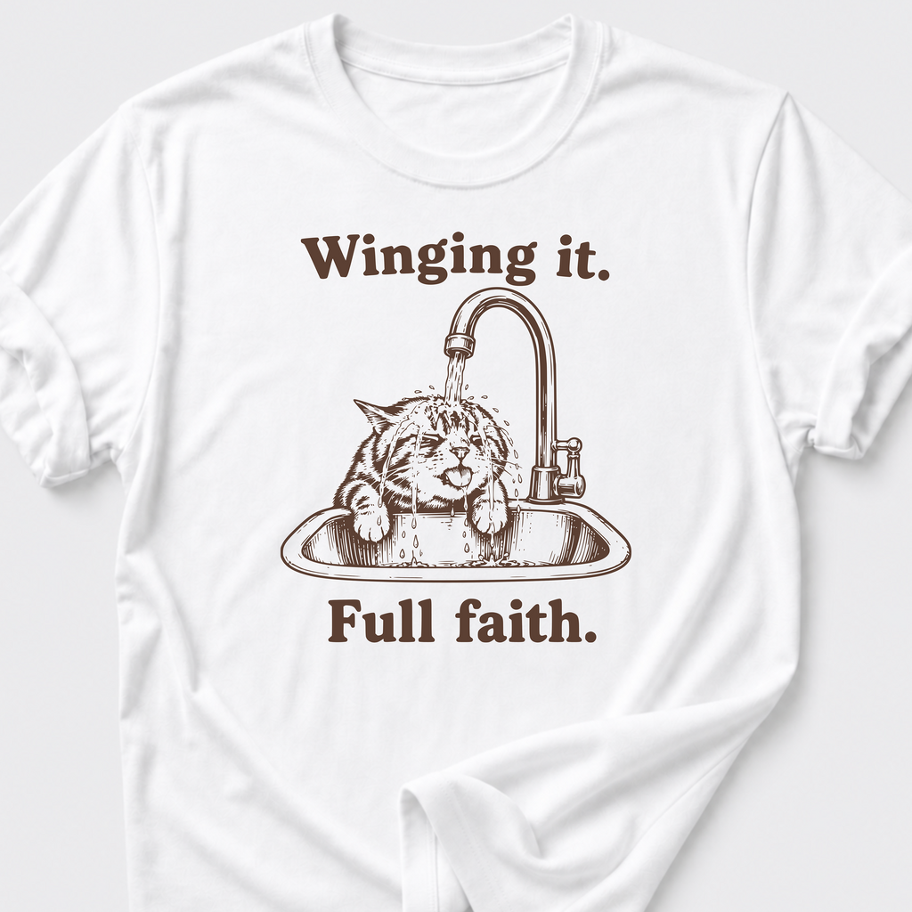 Winging It • Cat T-Shirt
