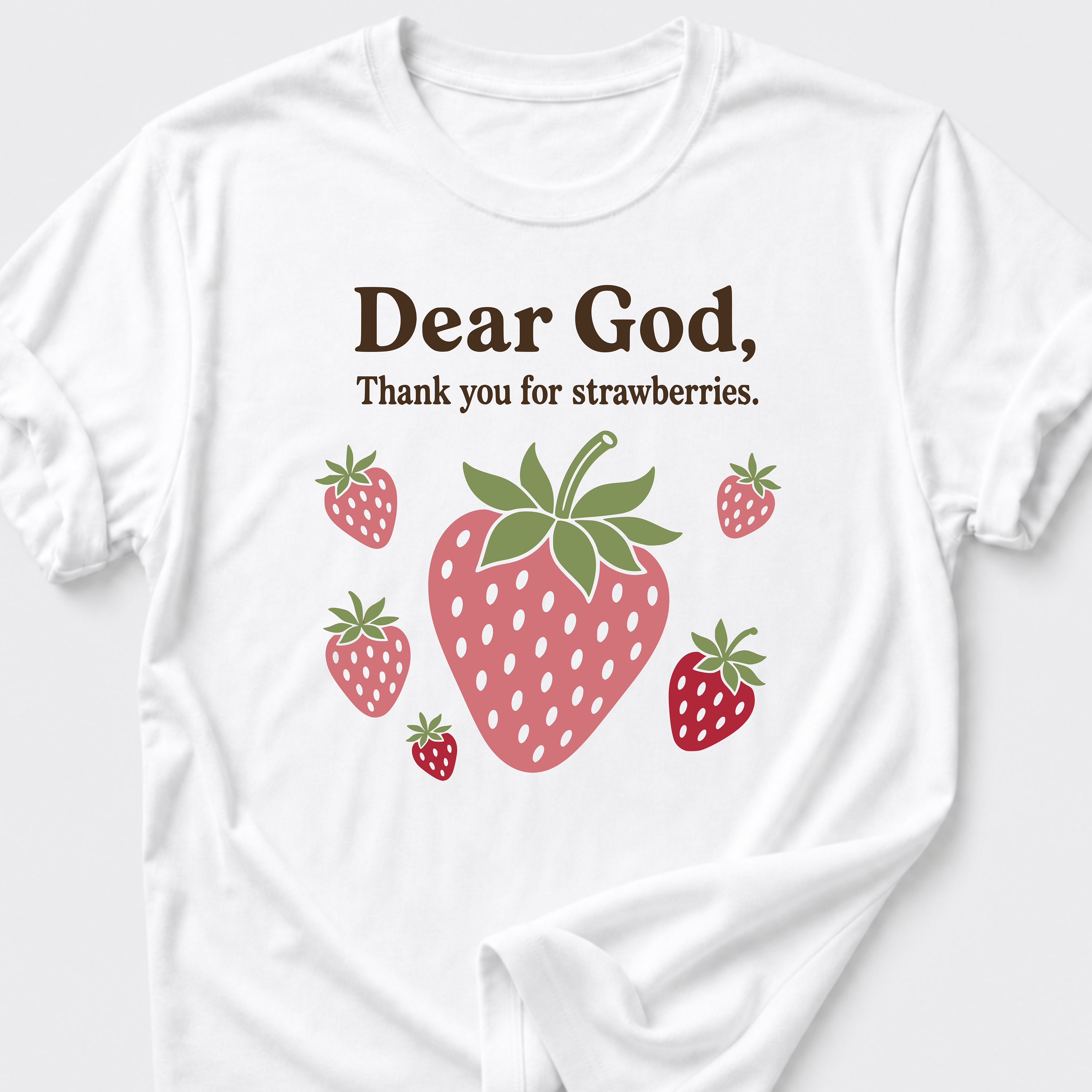Dear God • Strawberries T-Shirt